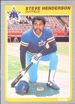 #490 Steve Henderson - Seattle Mariners - 1985 Fleer Baseball