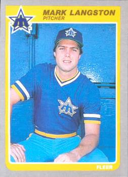 #492 Mark Langston - Seattle Mariners - 1985 Fleer Baseball