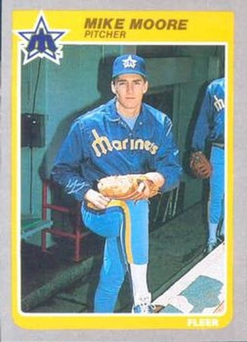 #495 Mike Moore - Seattle Mariners - 1985 Fleer Baseball