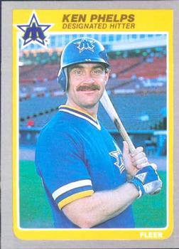 #499 Ken Phelps - Seattle Mariners - 1985 Fleer Baseball