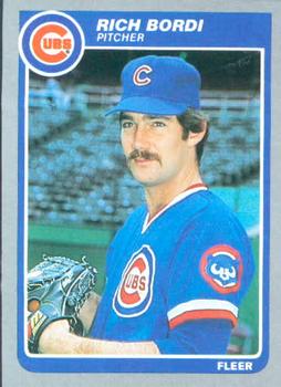 #49 Rich Bordi - Chicago Cubs - 1985 Fleer Baseball