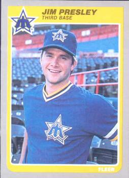 #500 Jim Presley - Seattle Mariners - 1985 Fleer Baseball