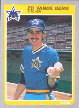 #504 Ed Vande Berg - Seattle Mariners - 1985 Fleer Baseball