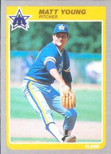 #505 Matt Young - Seattle Mariners - 1985 Fleer Baseball