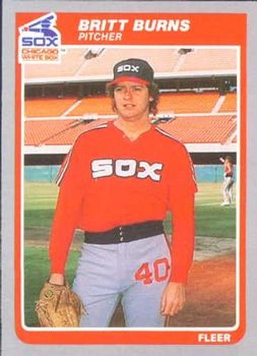 #509 Britt Burns - Chicago White Sox - 1985 Fleer Baseball