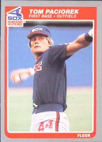 #523 Tom Paciorek - Chicago White Sox - 1985 Fleer Baseball