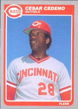 #531 Cesar Cedeno - Cincinnati Reds - 1985 Fleer Baseball