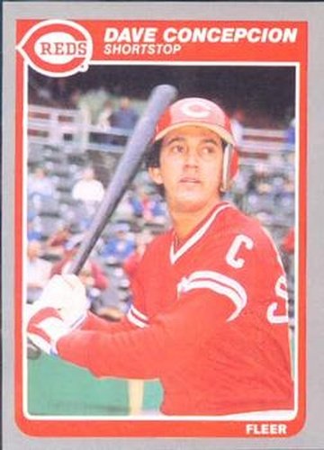 #532 Dave Concepcion - Cincinnati Reds - 1985 Fleer Baseball
