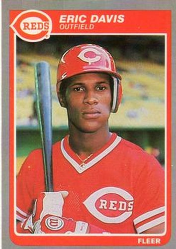#533 Eric Davis - Cincinnati Reds - 1985 Fleer Baseball