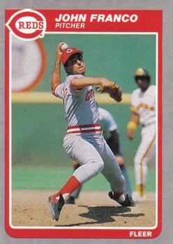 #536 John Franco - Cincinnati Reds - 1985 Fleer Baseball