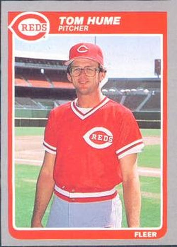 #538 Tom Hume - Cincinnati Reds - 1985 Fleer Baseball