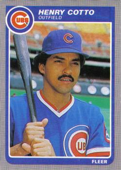 #53 Henry Cotto - Chicago Cubs - 1985 Fleer Baseball