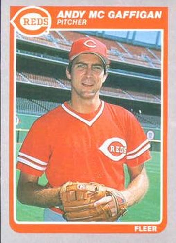 #540 Andy McGaffigan - Cincinnati Reds - 1985 Fleer Baseball