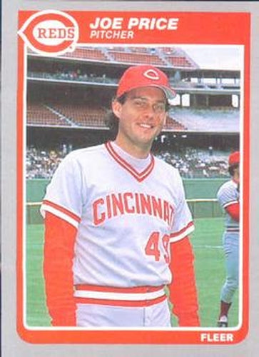 #548 Joe Price - Cincinnati Reds - 1985 Fleer Baseball