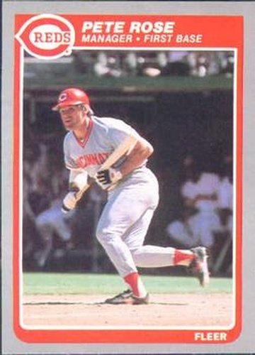 #550 Pete Rose - Cincinnati Reds - 1985 Fleer Baseball