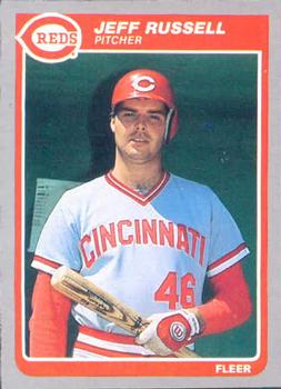 #551 Jeff Russell - Cincinnati Reds - 1985 Fleer Baseball