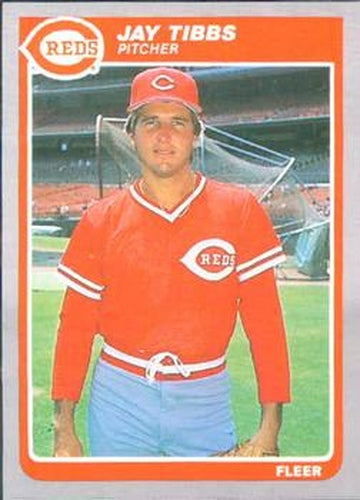 #553 Jay Tibbs - Cincinnati Reds - 1985 Fleer Baseball