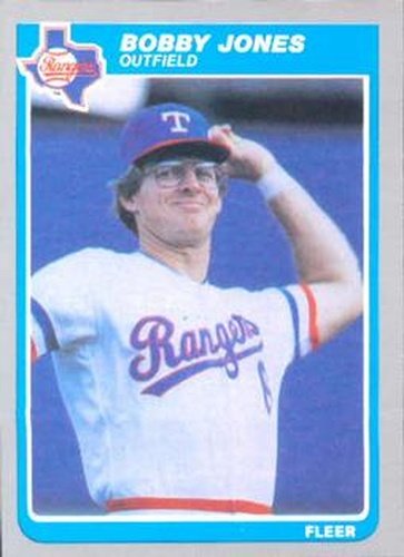 #559 Bobby Jones - Texas Rangers - 1985 Fleer Baseball