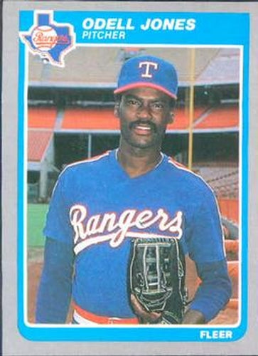 #560 Odell Jones - Texas Rangers - 1985 Fleer Baseball