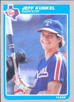 #561 Jeff Kunkel - Texas Rangers - 1985 Fleer Baseball