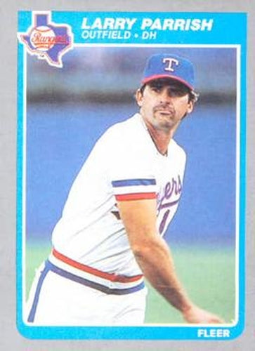 #564 Larry Parrish - Texas Rangers - 1985 Fleer Baseball