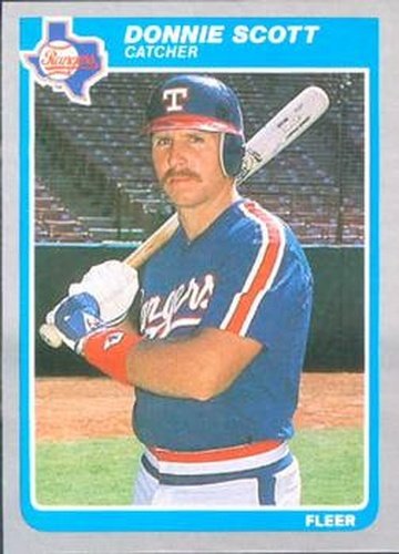 #568 Donnie Scott - Texas Rangers - 1985 Fleer Baseball