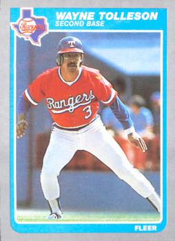 #571 Wayne Tolleson - Texas Rangers - 1985 Fleer Baseball