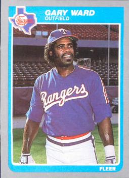 #572 Gary Ward - Texas Rangers - 1985 Fleer Baseball