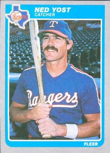 #575 Ned Yost - Texas Rangers - 1985 Fleer Baseball