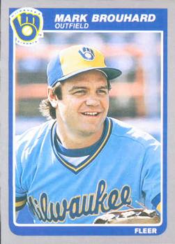 #576 Mark Brouhard - Milwaukee Brewers - 1985 Fleer Baseball