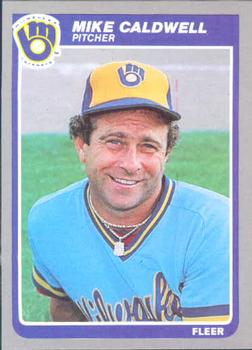 #577 Mike Caldwell - Milwaukee Brewers - 1985 Fleer Baseball