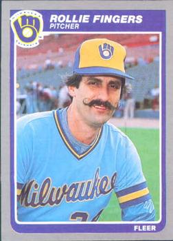 #581 Rollie Fingers - Milwaukee Brewers - 1985 Fleer Baseball