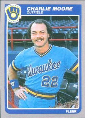 #589 Charlie Moore - Milwaukee Brewers - 1985 Fleer Baseball
