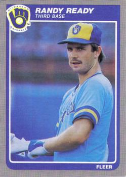 #592 Randy Ready - Milwaukee Brewers - 1985 Fleer Baseball