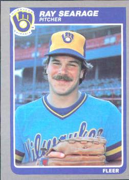 #595 Ray Searage - Milwaukee Brewers - 1985 Fleer Baseball