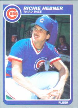 #59 Richie Hebner - Chicago Cubs - 1985 Fleer Baseball