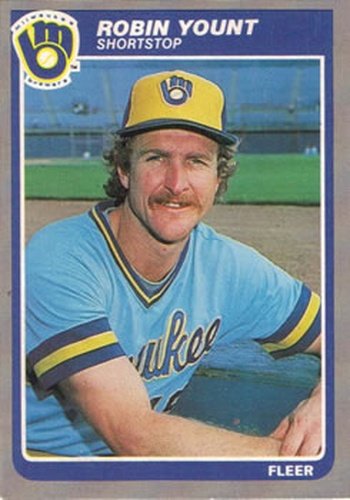 #601 Robin Yount - Milwaukee Brewers - 1985 Fleer Baseball