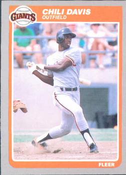 #605 Chili Davis - San Francisco Giants - 1985 Fleer Baseball