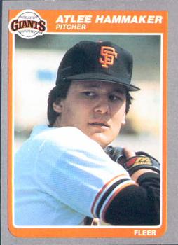#608 Atlee Hammaker - San Francisco Giants - 1985 Fleer Baseball