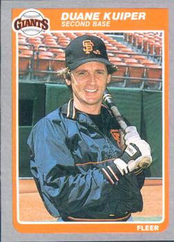 #610 Duane Kuiper - San Francisco Giants - 1985 Fleer Baseball