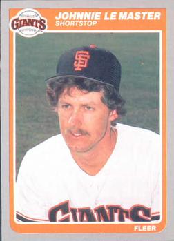 #614 Johnnie LeMaster - San Francisco Giants - 1985 Fleer Baseball