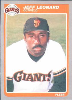 #615 Jeff Leonard - San Francisco Giants - 1985 Fleer Baseball
