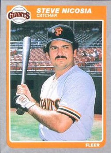 #618 Steve Nicosia - San Francisco Giants - 1985 Fleer Baseball
