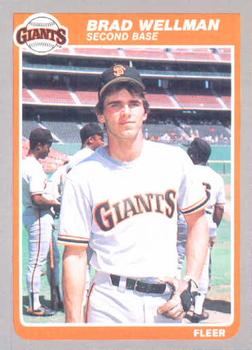 #623 Brad Wellman - San Francisco Giants - 1985 Fleer Baseball