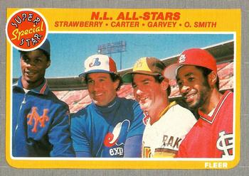 #631 Darryl Strawberry / Gary Carter / Steve Garvey / Ozzie Smith - New York Mets / Montreal Expos / San Diego Padres / St. Louis Cardinals - 1985 Fleer Baseball