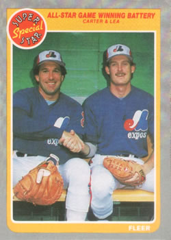 #632 Gary Carter / Charlie Lea - Montreal Expos - 1985 Fleer Baseball