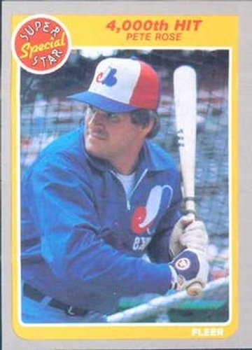 #640 Pete Rose - Montreal Expos - 1985 Fleer Baseball
