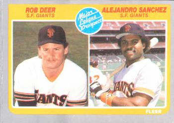 #648 Rob Deer / Alejandro Sanchez - San Francisco Giants - 1985 Fleer Baseball