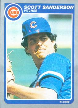 #66 Scott Sanderson - Chicago Cubs - 1985 Fleer Baseball