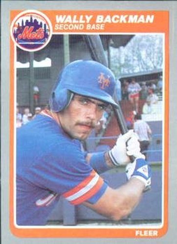 #72 Wally Backman - New York Mets - 1985 Fleer Baseball